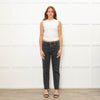 Sezane Grey Wash Denim Straight Leg Jeans