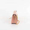 Sophie Hulme Pale Pink Snake Skin Cocktail Stirrer Bag