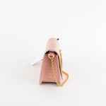 Sophie Hulme Pale Pink Snake Skin Cocktail Stirrer Bag
