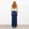 Paige Dark Blue Anessa Wide Leg Jeans