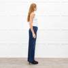 Paige Dark Blue Anessa Wide Leg Jeans