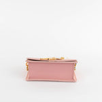 Sophie Hulme Pale Pink Snake Skin Cocktail Stirrer Bag