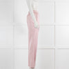 Amanda Wakeley Pink Pearly Satin Straight Leg Trousers