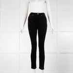 Rag & Bone Black Velvet Skinny Jeans