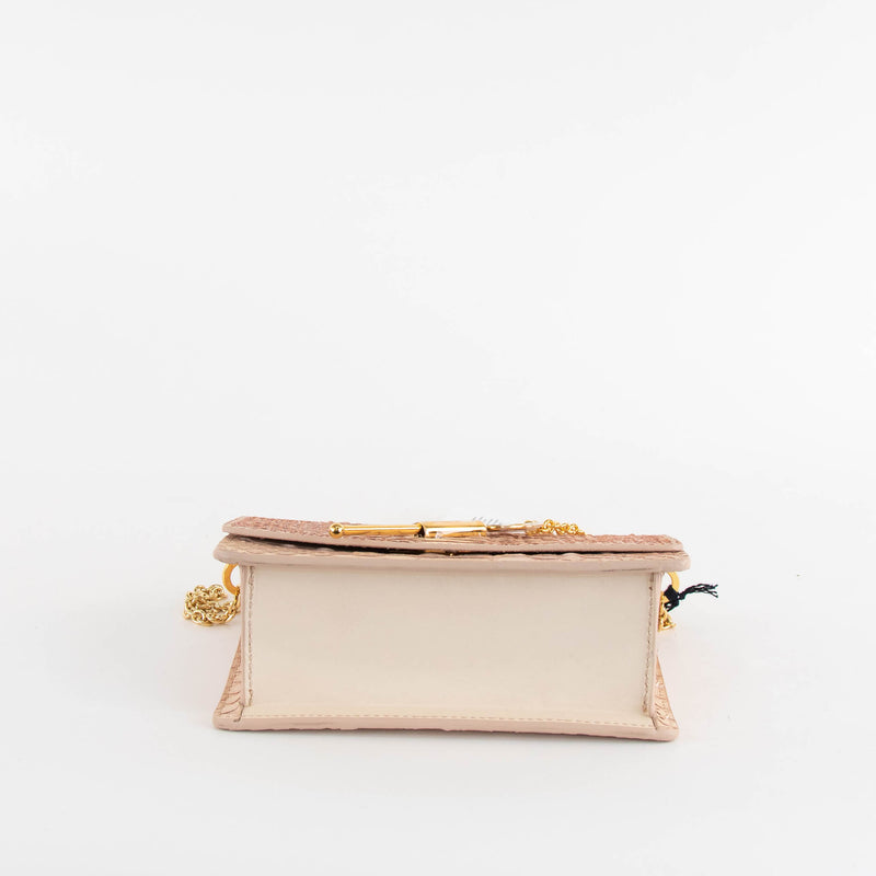 Sophie Hulme Beige Snake Cocktail Stirrer Bag