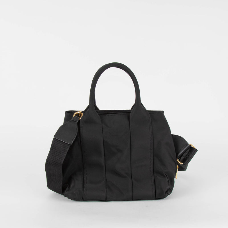 Bimba Y Lola Black Nylon Gold Hardware Pocket Bag