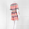 Alexis Pastel Pink Cut Out Shorts With Pink Trim Hem