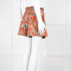 Ulla Johnson Rust Blue Floral Cotton Shorts