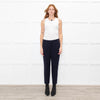 Peserico Navy Blue Cigarette Trousers