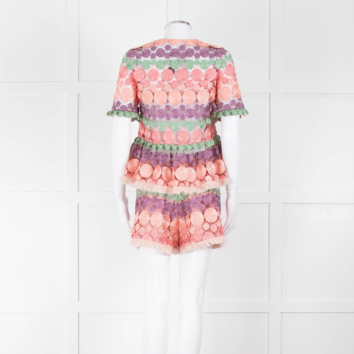 Alexis Pastel Pink  Cut Out Peplum Top