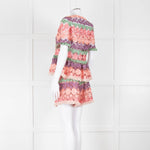 Alexis Pastel Pink  Cut Out Peplum Top