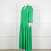 Me + Em Green Long Sleeve Maxi Belted Dress