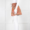 Ulla Johnson Rust Blue Floral Cotton Shorts