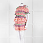 Alexis Pastel Pink  Cut Out Peplum Top
