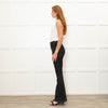 Hayley Menzies Grey Patterned Flared Jeans