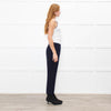Peserico Navy Blue Cigarette Trousers