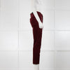 J Brand Red Velvet Skinny Jeans