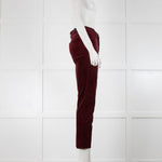 J Brand Red Velvet Skinny Jeans