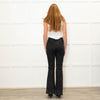 Hayley Menzies Grey Patterned Flared Jeans