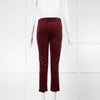 J Brand Red Velvet Skinny Jeans