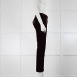 Citizens of Humanity Burgundy Velvet Crop Flare