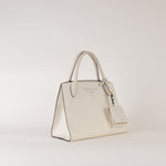 Prada White Saffiano Top Handle With Detachable Long Strap