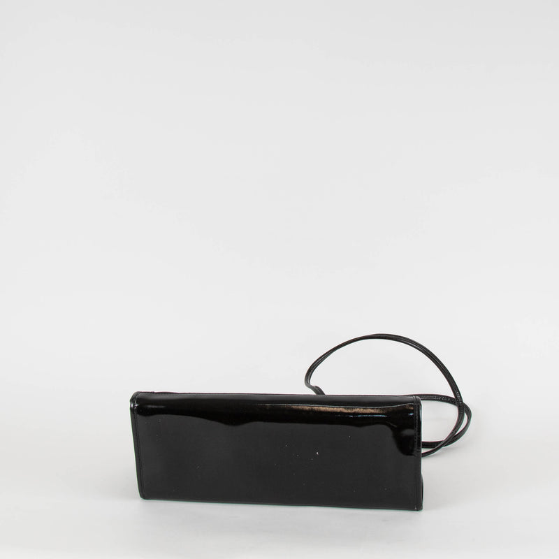 Fendi Black Leather Trim Mesh Logo Tote Bag