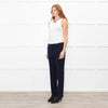 Peserico Navy Blue Tailored Trousers