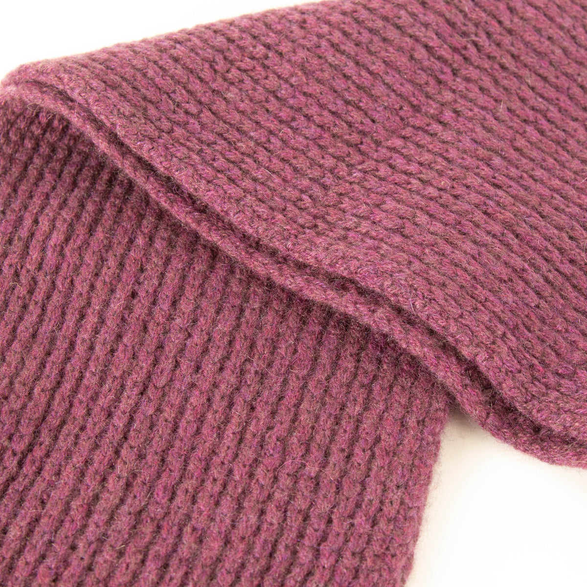 Brora Purple Cashmere Tassell Scarf