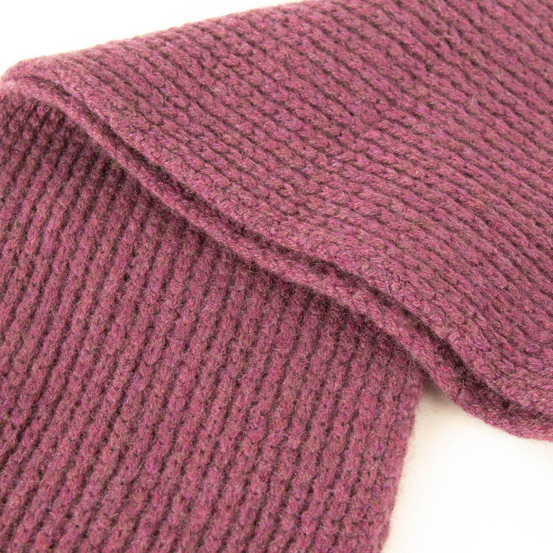 Brora Purple Cashmere Tassell Scarf