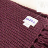 Brora Purple Cashmere Tassell Scarf