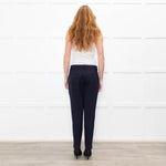 Peserico Navy Blue Tailored Trousers