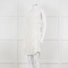 Isabel Marant Cream Sleeveless Mesh And Ruffled Dress