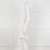 Isabel Marant Cream Sleeveless Mesh And Ruffled Dress