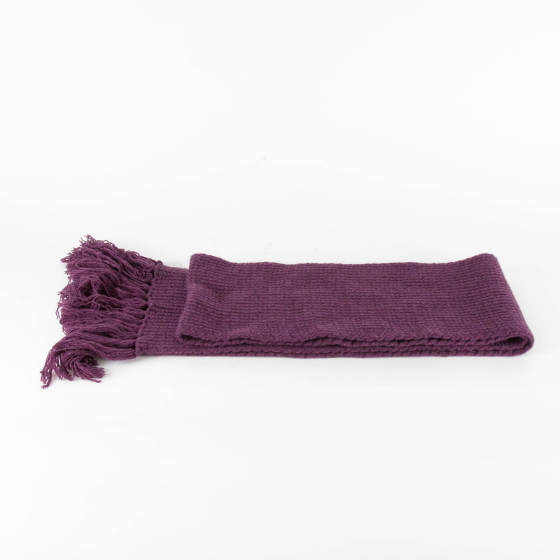 Brora Purple Cashmere Tassell Scarf