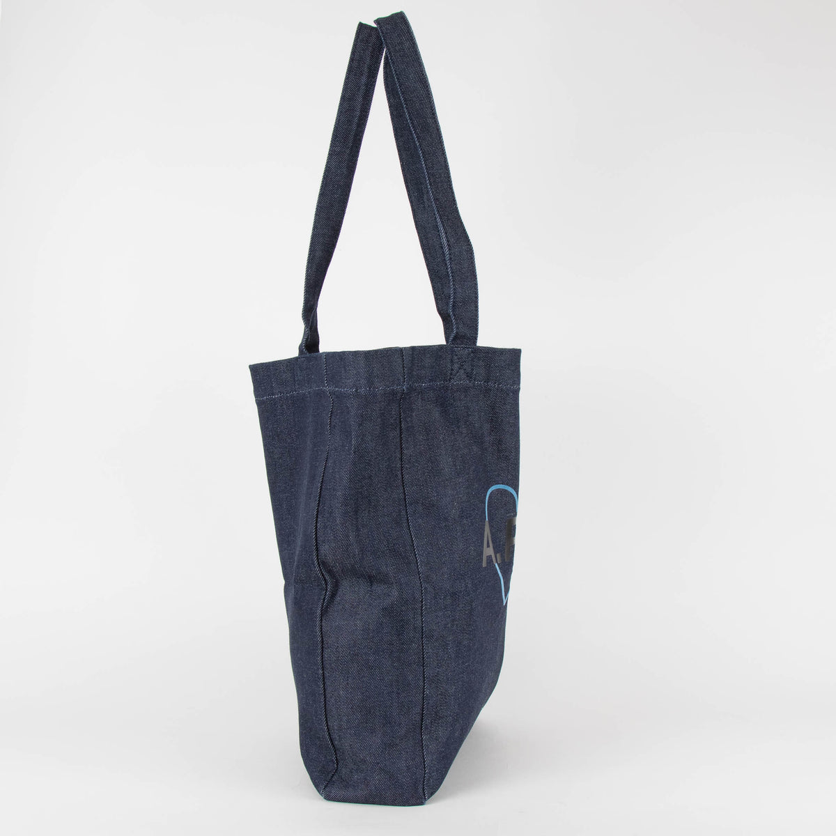 A.P.C Blue Denim St Valentin Fabric Tote Bag