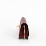 Sophie Hulme Burgundy Snake Micro Cocktail Stirrer Bag