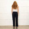 Claudie Pierlot Navy Trousers With Buttons Down The Sides