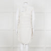 Isabel Marant Cream Sleeveless Mesh And Ruffled Dress