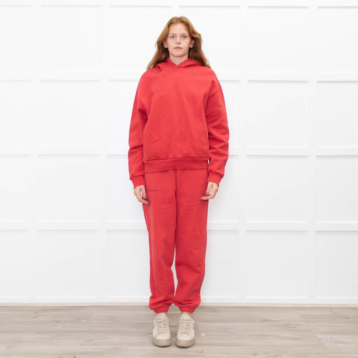 Pangaia Red Cotton Hoodie