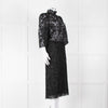 Ba&sh Black Lace Top with High Neck