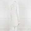 Isabel Marant Cream Sleeveless Mesh And Ruffled Dress