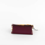 Sophie Hulme Burgundy Snake Micro Cocktail Stirrer Bag
