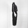 Ba&sh Black Lace Top with High Neck