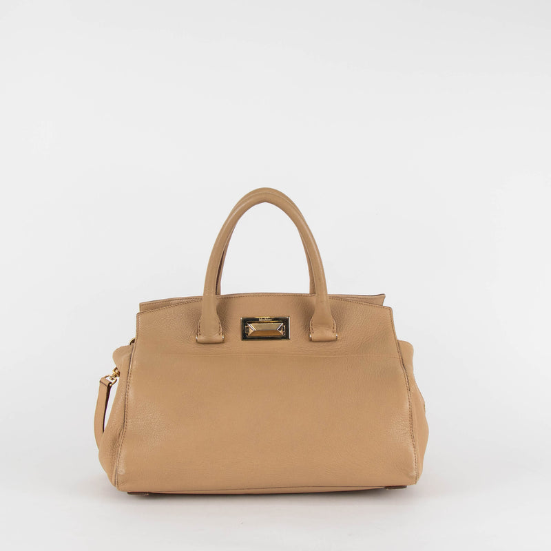 Max Mara Caramel Leather Hollywood Bag