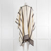 Vita Kin Cream Linen With A Grey Zig Zag Detail Wrap