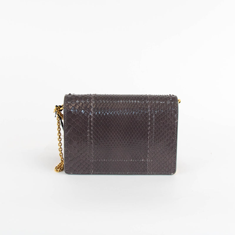 Sophie Hulme Grey Snake Micro Cocktail Stirrer Bag