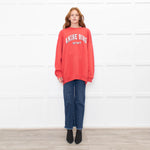 Anine Bing Red White Slogan Sweatshirt