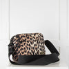 Ganni Leopard Print Vinyl Cross Body Bag