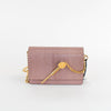 Sophie Hulme Blush Pink Snake Micro Cocktail Stirrer Bag
